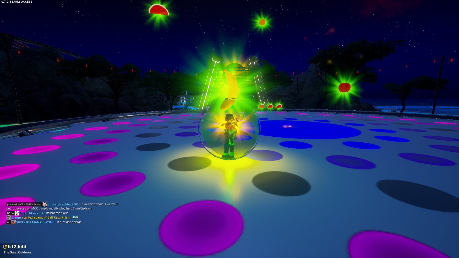 0 7 0 4 Build 3673295 Using Orb And Jetpack In Fruit Frenzy Bug Report Pixeltail Games Creators Of Tower Unite - blue orb roblox
