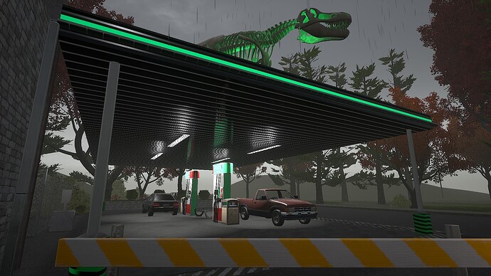 dino gas station