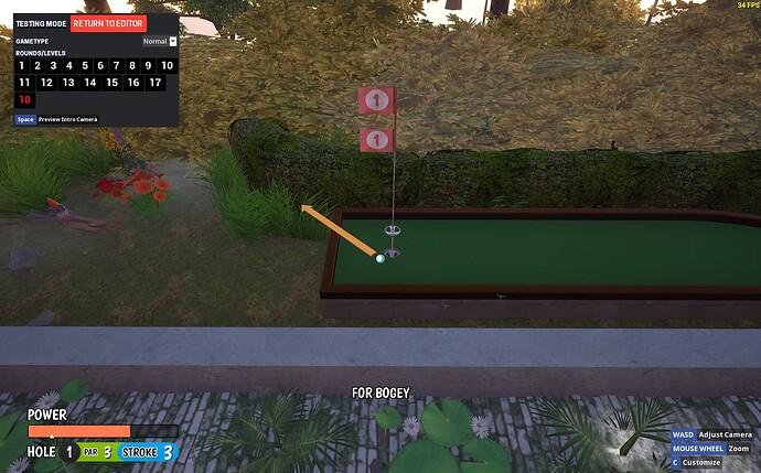 When getting close to the flag the second flag rises
