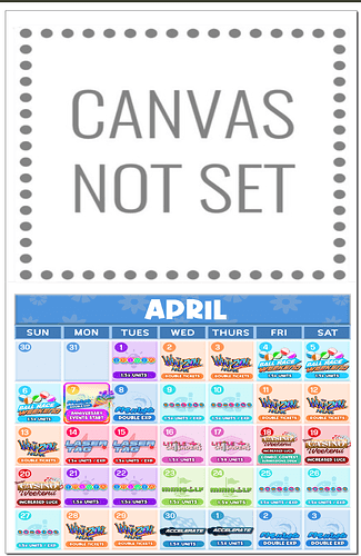 Canvas Calendar With Option