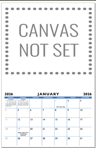 Canvas Calendar