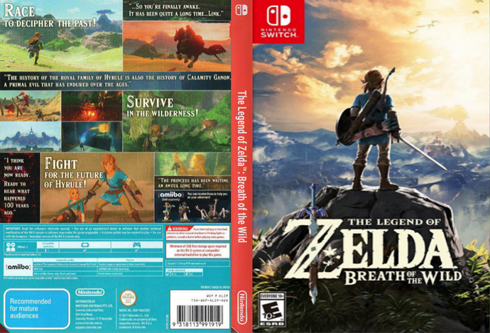 I need some box art of the Switch version of Zelda: BOTW for a DVD case ...