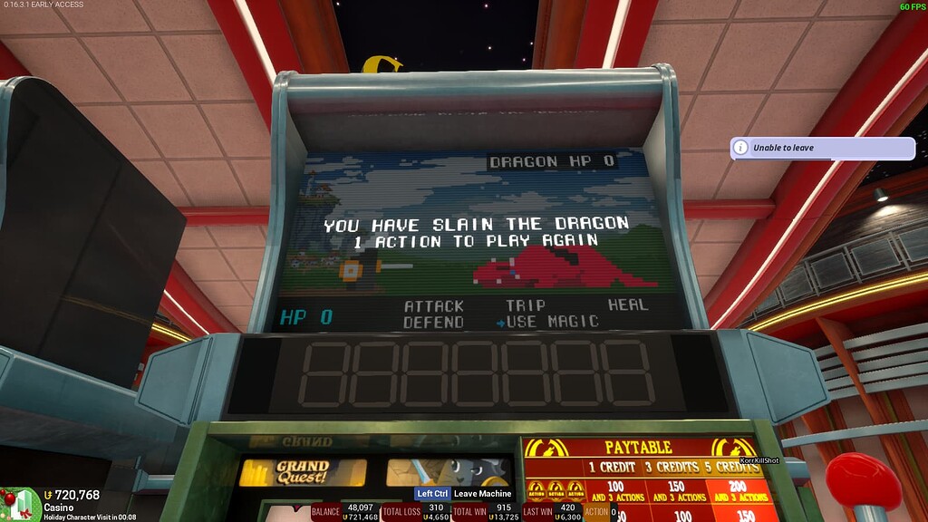 [0.16.3.1] Can't leave the slot machine after a jackpot/spin roll - Bug ...