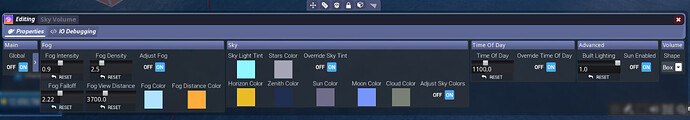 Settings used for the Sky Volume in the above two screenshots
