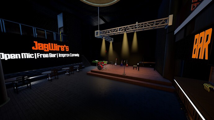 The Main stage area