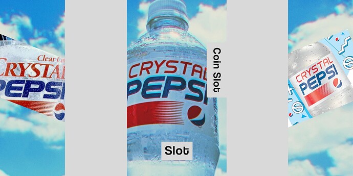 crystal pepsi soda machine