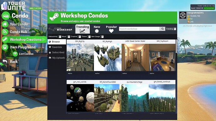 Custom Workshop Condo Example