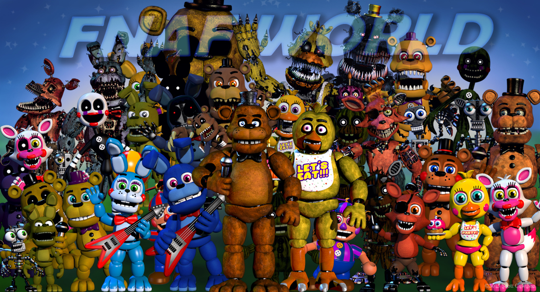 Fnaf World What Charaters Are In & ___twre