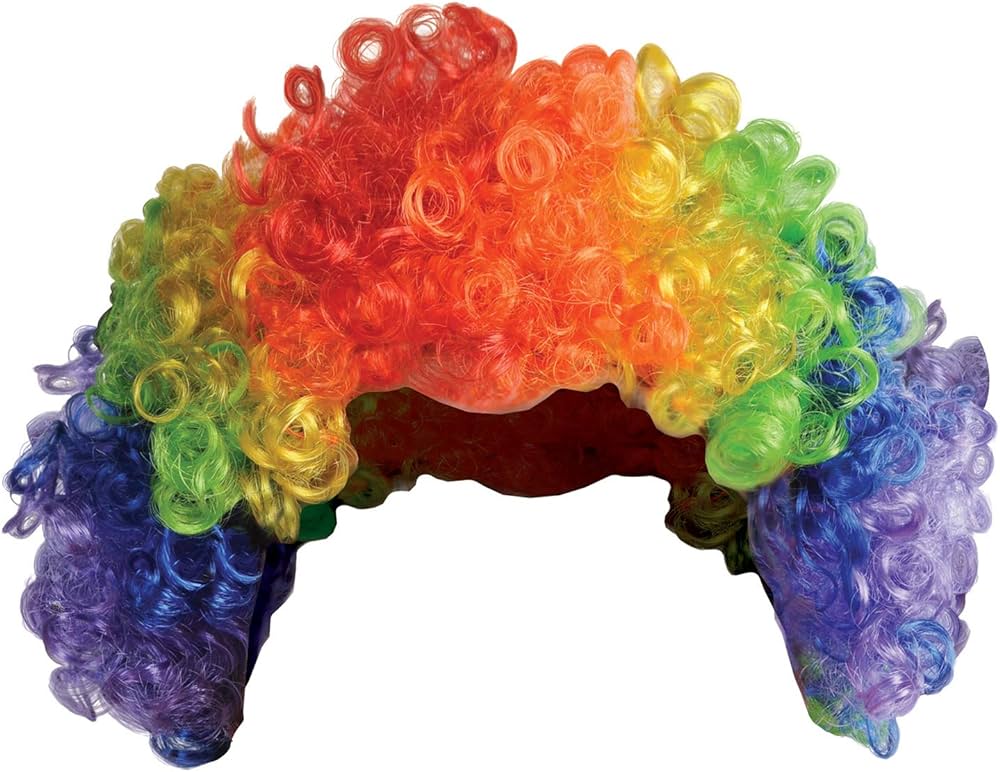 Multicoloured Clown Wig 3 4 colours Suggestions PixelTail