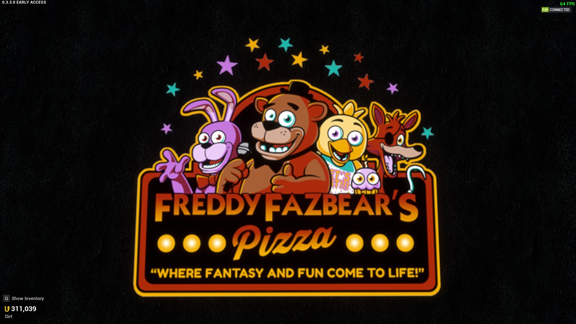 Freddy Fazbear S Pizza Entrance Render Fivenightsatfreddys - Reverasite