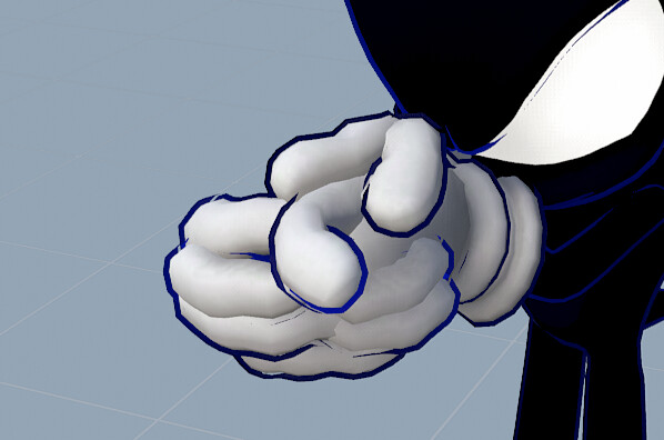 rigged hands